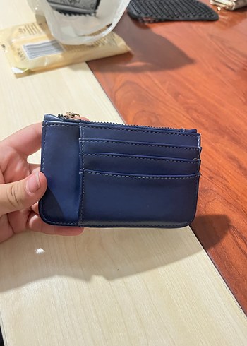 Lacivert Fermuarlı Deri Kadın Cüzdanı - Görsel 2