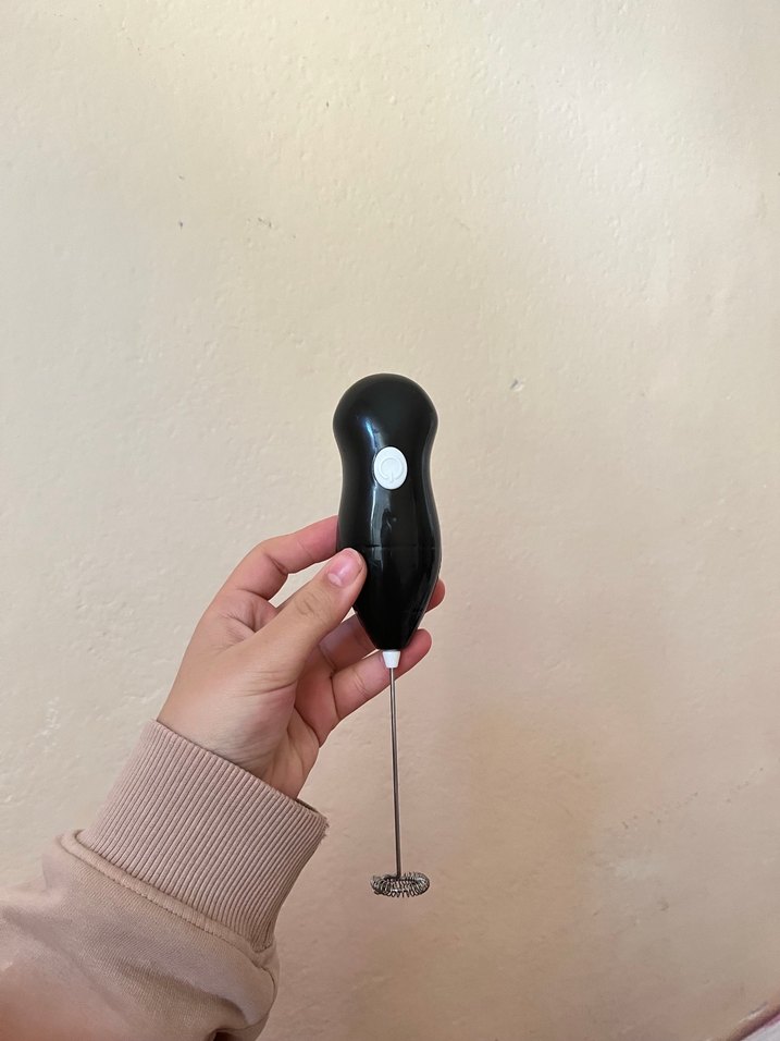 Siyah Mini Elektrikli Süt Köpürtücü - Görsel 2