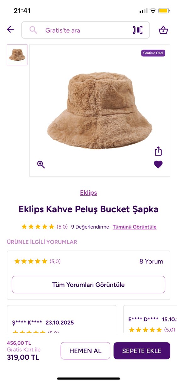 Kahverengi Kürklü Kadın Şapka - Görsel 5