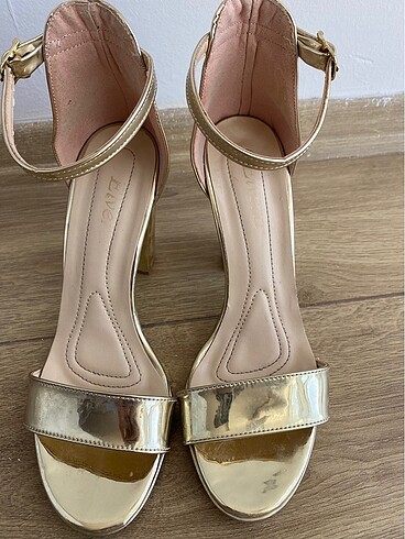 38 Beden altın Renk Gold platform ayakkabı
