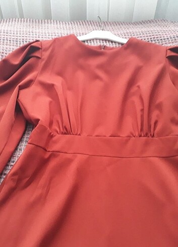 42 Beden bordo Renk Elbise