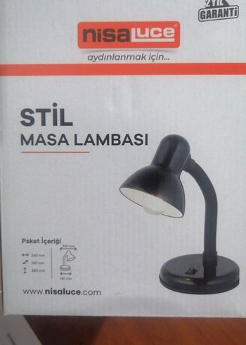 siyah masa lambası - Görsel 3