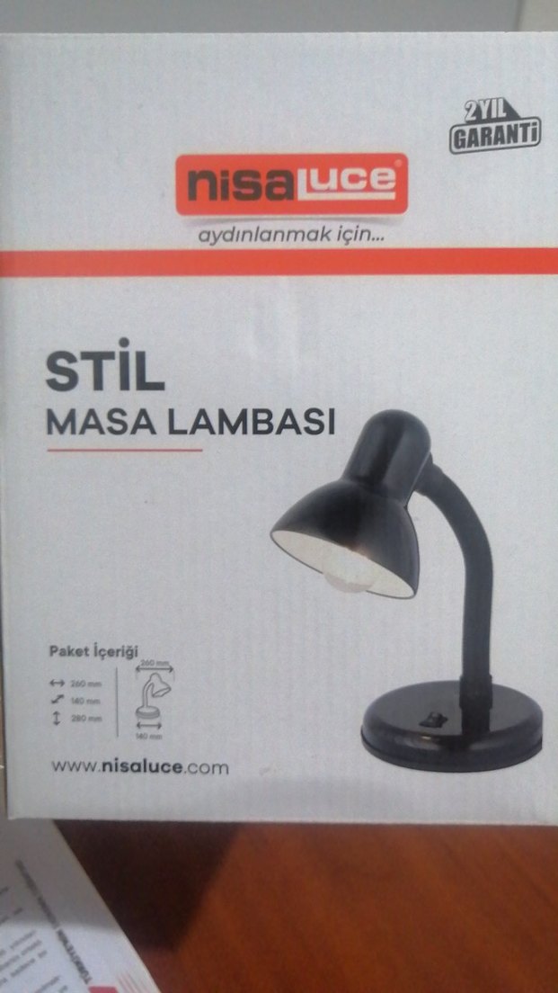 siyah masa lambası - Görsel 3