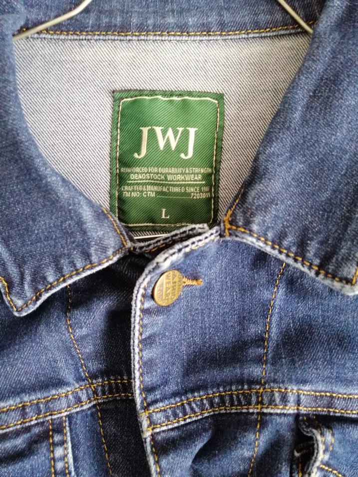 Düğmeli Lacivert Kadın Denim Ceket - Görsel 4