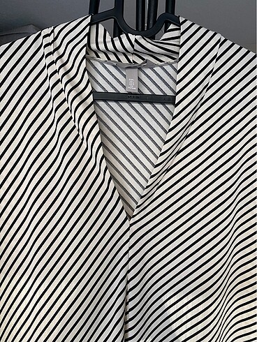 H&M H M marka L beden şık sıfır bluz