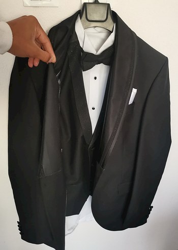 Gri Düğmeli Erkek Takım Elbise - Görsel 5