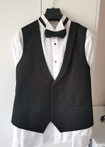 Gri Düğmeli Erkek Takım Elbise - Görsel 2