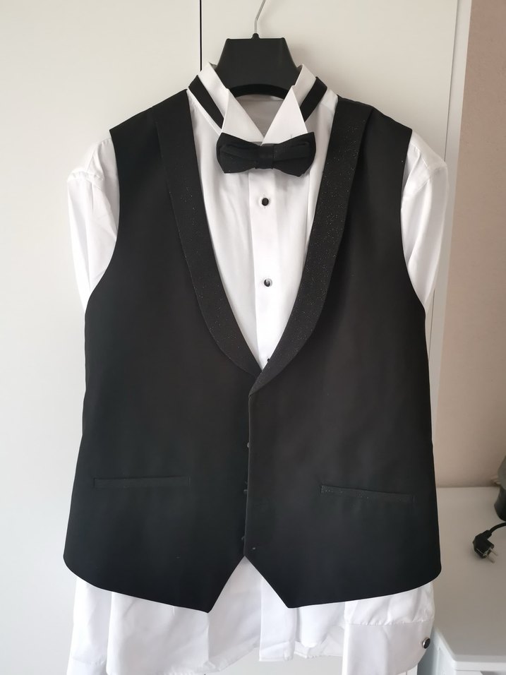 Gri Düğmeli Erkek Takım Elbise - Görsel 2