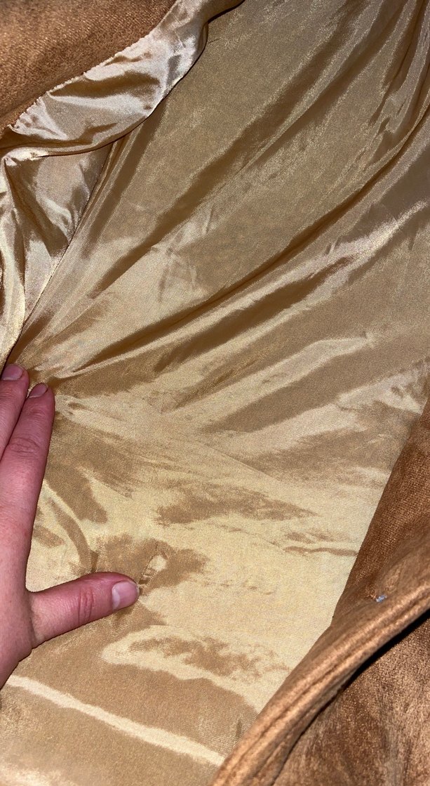 Düğmeli Kahverengi Süet Kadın Ceket - Görsel 5