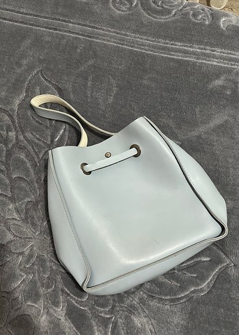 Gri Deri Kadın Çanta - Görsel 2