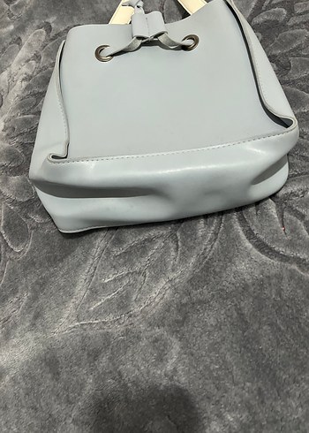 Gri Deri Kadın Çanta - Görsel 4