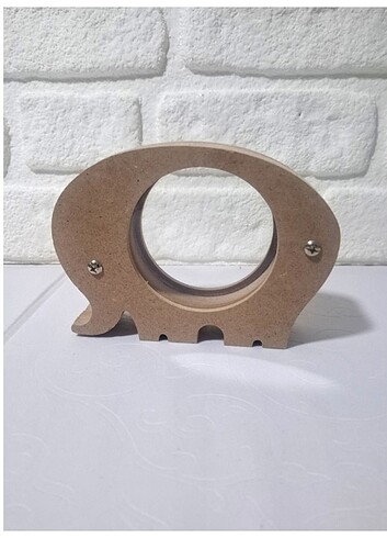 Ahşap Boyanabilir Fil Kumbara