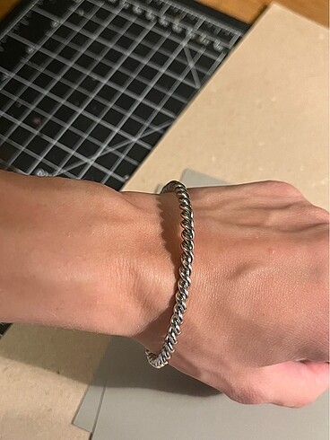 Beden gri Renk Burma açık bangle kelepçe bileklik