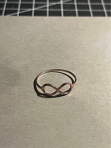 Sterling silver 925 Gümüş Minimal Sonsuzluk Sembol yüzük
