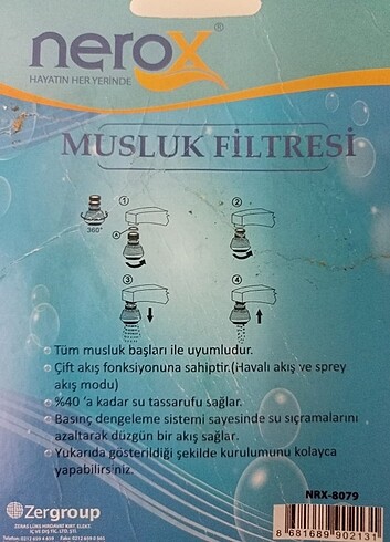 Diğer Nero Musluk Filtresi