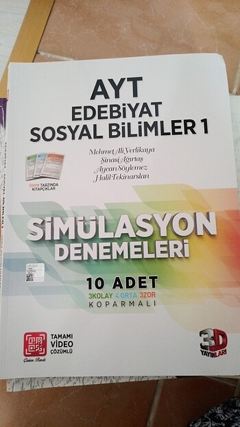 3D Yayınları AYT Edebiyat-Sosyal Bilimler 1 Denemesi 9 Adet