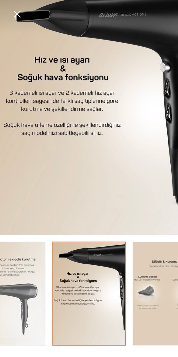 Arzum Saç Kurutma Makinesi - Görsel 5