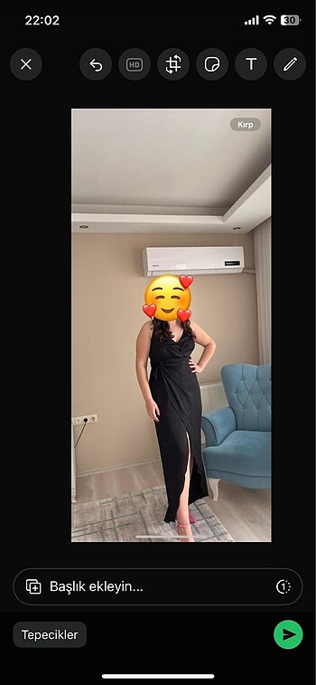 xl Beden siyah elbise