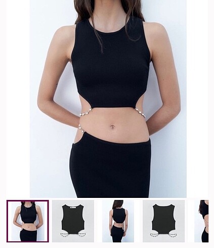 Zara dekolteli etek üst takım