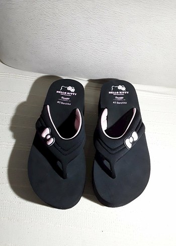 Bershka pembe siyah platform Tabanlı Kadın Terlik - Görsel 5