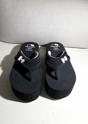 Bershka pembe siyah platform Tabanlı Kadın Terlik - Görsel 6