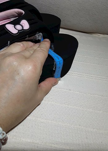 Bershka pembe siyah platform Tabanlı Kadın Terlik - Görsel 4