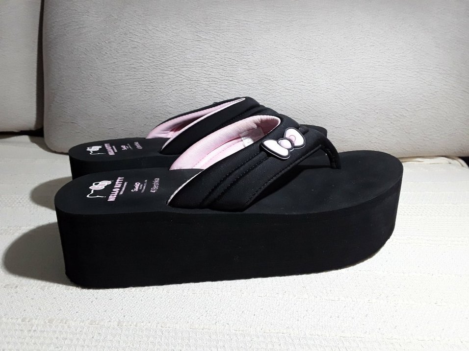 Bershka pembe siyah platform Tabanlı Kadın Terlik - Görsel 2