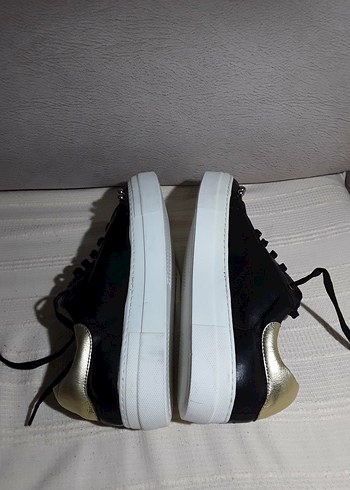 Siyah taşlı kadin Spor Ayakkabı - Görsel 4