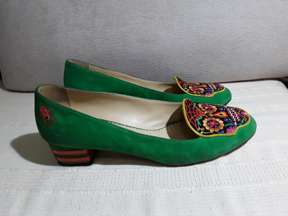 Charlotte Olympia şeker kafatası kadın leofer - Görsel 2