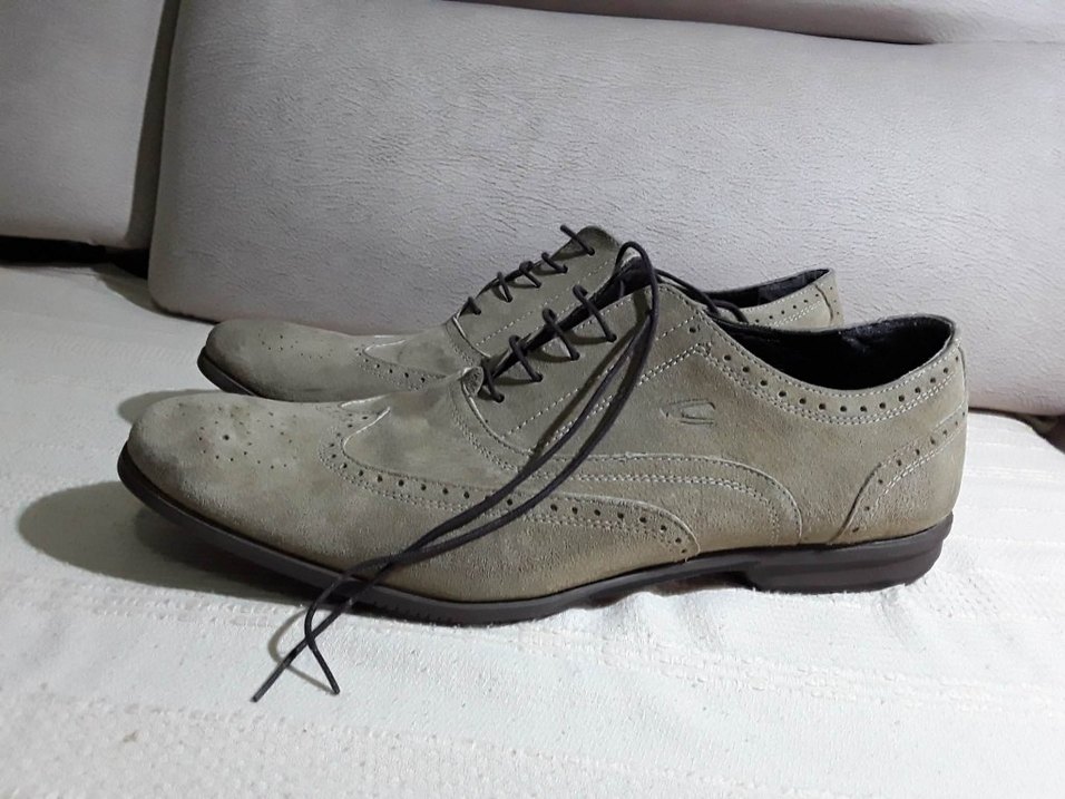 Camel. aktivya süet erkek klasik ayakkabı - Görsel 2