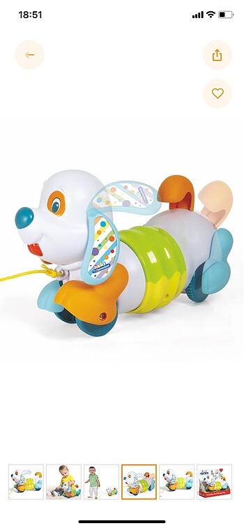 Baby Clementoni Çek Çek Köpek 17262 - Görsel 2