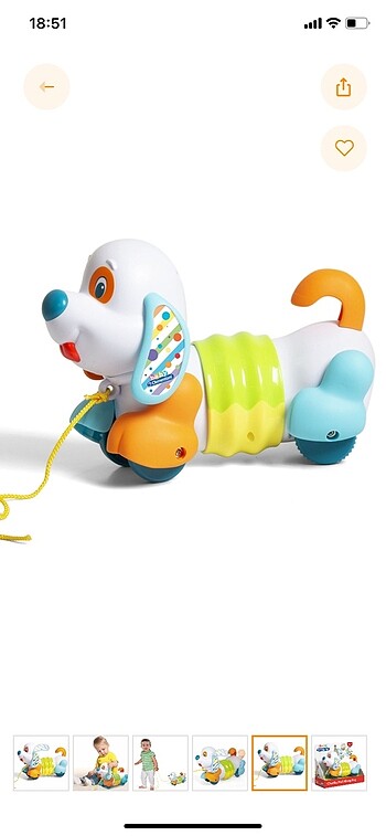 Baby Clementoni Çek Çek Köpek 17262 - Görsel 3