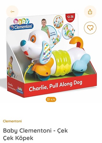 Baby Clementoni Çek Çek Köpek 17262 - Görsel 4