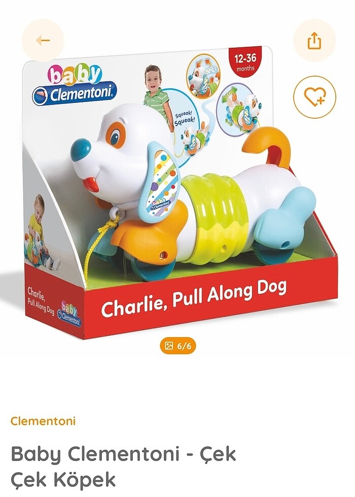 Baby Clementoni Çek Çek Köpek 17262 - Görsel 4