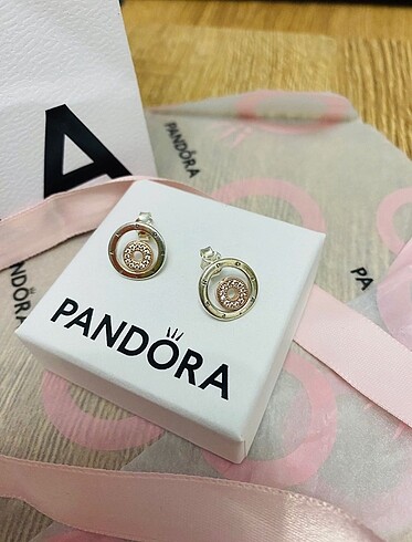 Pandora Signature iki renkli logo halka orijinal faturalı - Görsel 4