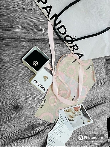 Pandora Signature iki renkli logo halka orijinal faturalı - Görsel 6
