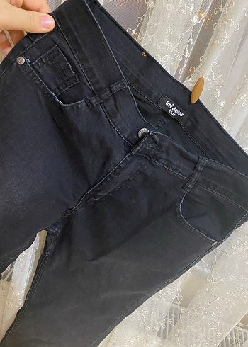 Erkek Siyah Denim Regular Fit Jean - Görsel 2