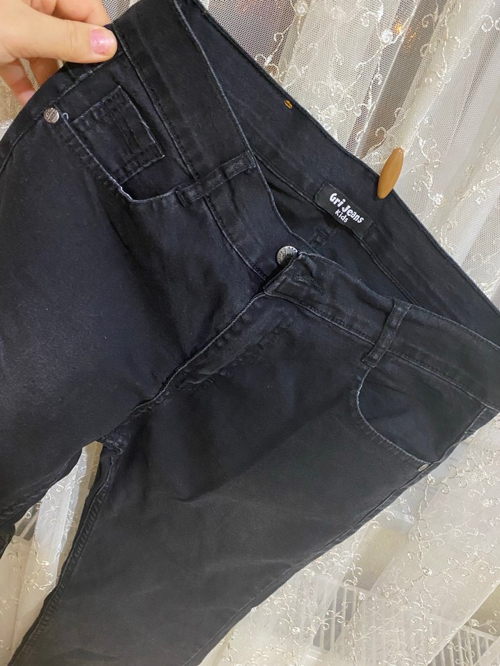 Erkek Siyah Denim Regular Fit Jean - Görsel 2