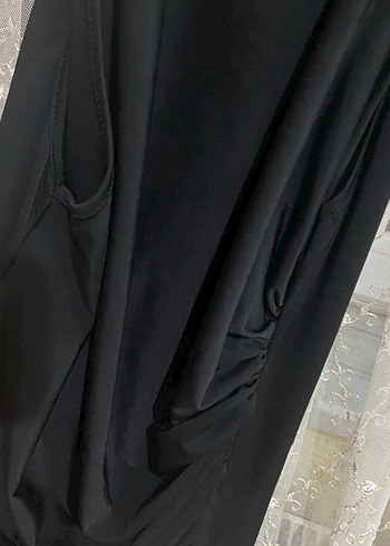 Beyaz Leopar Desenli Uzun İnce Elbise - Görsel 9