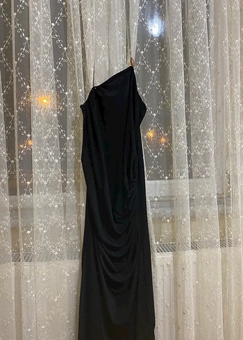 Beyaz Leopar Desenli Uzun İnce Elbise - Görsel 6