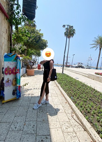 Beyaz Leopar Desenli Uzun İnce Elbise - Görsel 2