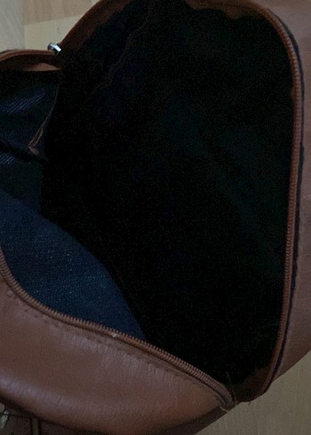 Bej Deri Püsküllü Kadın Çanta - Görsel 5