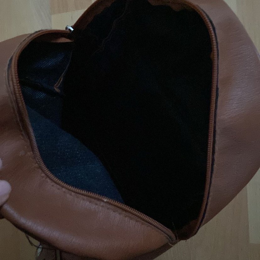 Bej Deri Püsküllü Kadın Çanta - Görsel 5