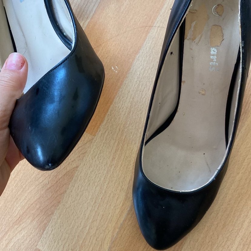 Parlak Siyah Tokalı Stiletto - Görsel 3