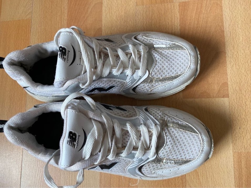 Beyaz Bağcıklı Kadın Spor Ayakkabı - Görsel 2