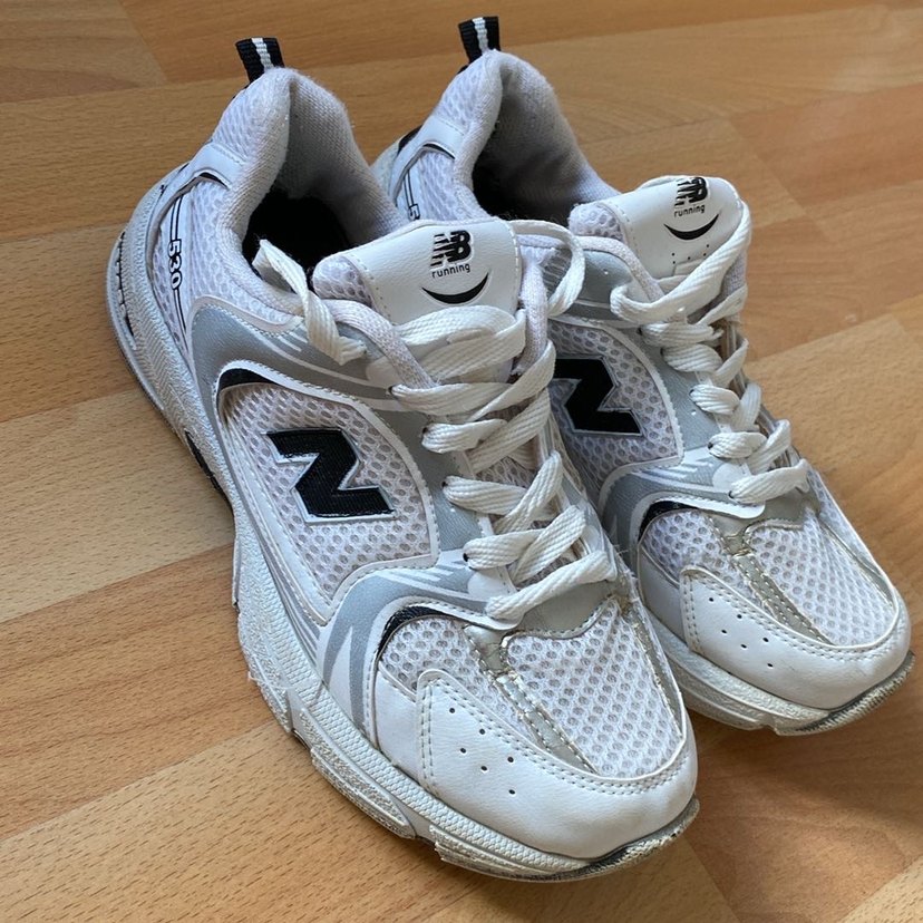 Beyaz Bağcıklı Kadın Spor Ayakkabı - Görsel 4