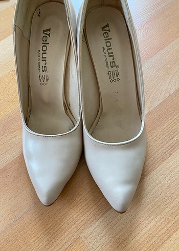 Beyaz Stiletto Topuklu Kadın Ayakkabı - Görsel 2