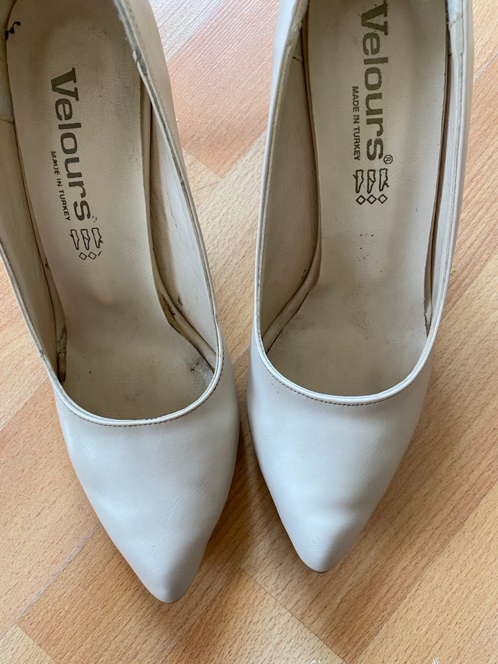 Beyaz Stiletto Topuklu Kadın Ayakkabı - Görsel 3