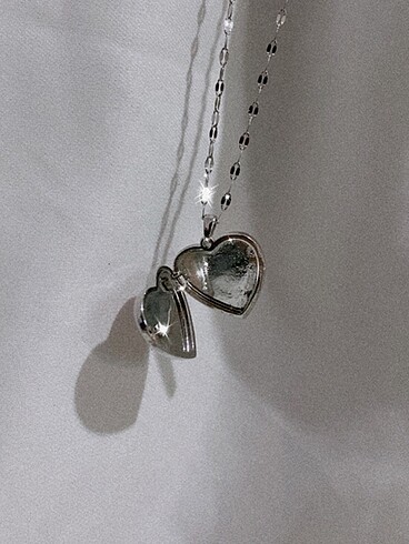  Beden Açılır Kapanır Cute Heart Çelik Silver Kolye