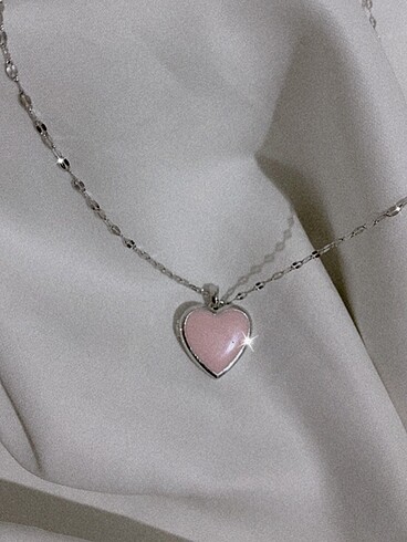 Beden gri Renk Açılır Kapanır Cute Heart Çelik Silver Kolye